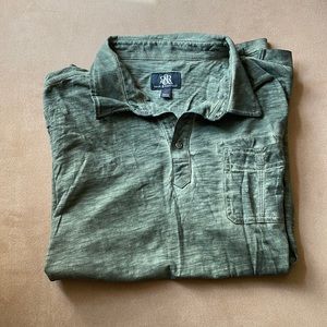 Rock & Republic XL polo men’s shirt. Dark green & black